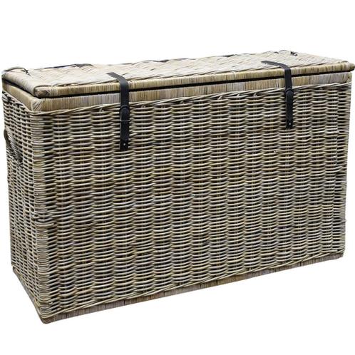 Showroommodel Kussenbox groot 167x70xH106 cm naturel rotan