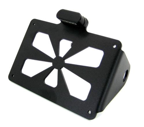 Side mount Zwart SUN Incl. LED kenteken verlichting
