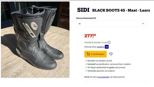 Sidi zwarte motorlaars maat 45