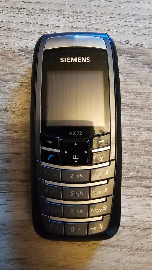 Siemens  AX72 mobiele telefoon zie informatie advertentie.