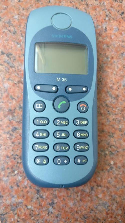 Siemens M35 mobiele telefoon blauw mobiel