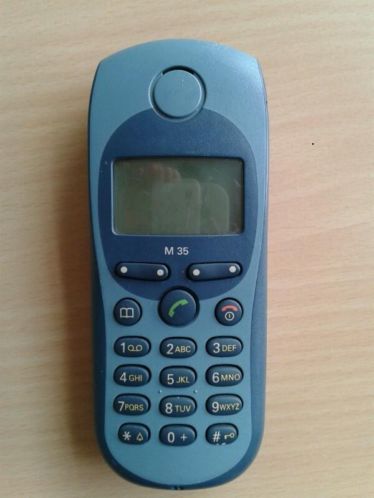 Siemens M35 zonder adapter M 35 blue Siemens gsm mobiele tel