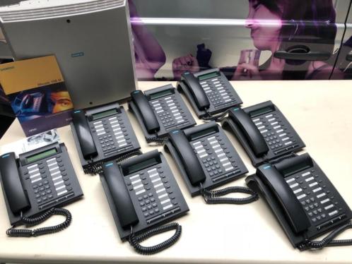 Siemens OfficePoint telefooncentrale plus 8x HiCom toestel.