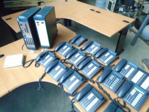 Siemens telefoon centrale met 14 toestellen zeer compleet