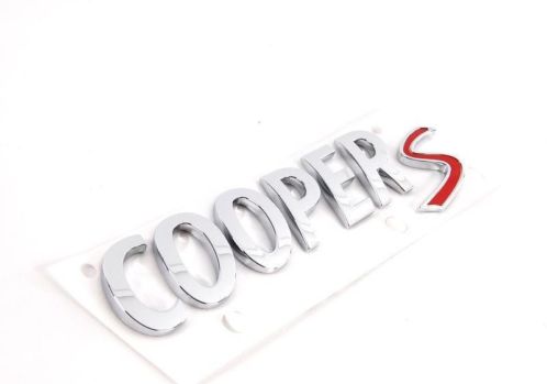Sierschrift logo embleem Cooper S origineel MINI