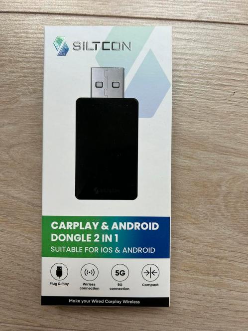 Siltcon carplay en android dongle 2 in 1