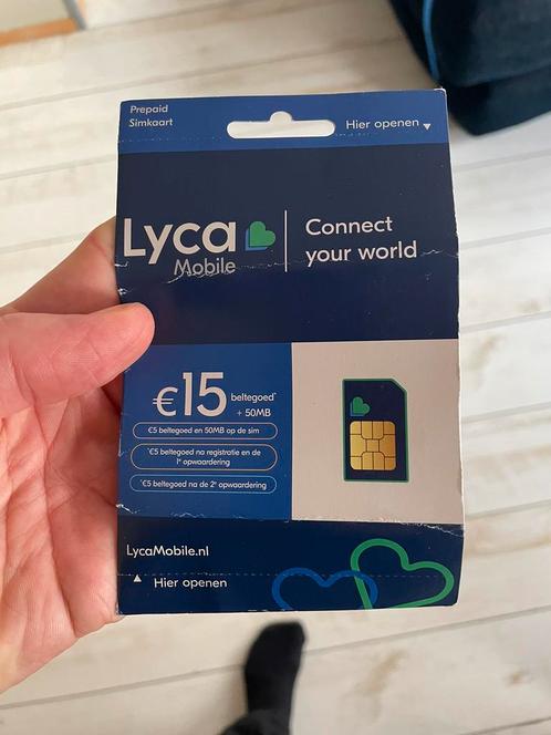 Sim kaart Lyca 15 euro