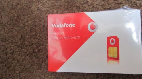 Sim kaart Vodafone en micro-sim, prepaid NIEUW