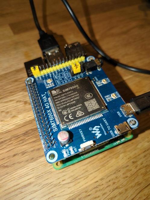 SIM7600X 4G HAT voor Raspberry Pi - GSMGPRSLTE Communicati