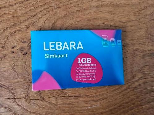 Simkaart Lebara met 15 euro beltegoed