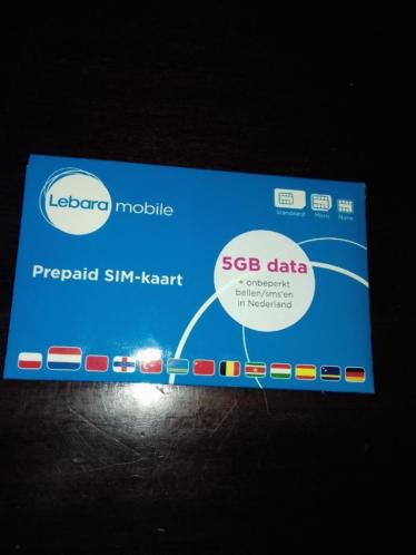 Simkaart met maand gratis bellen en internetten