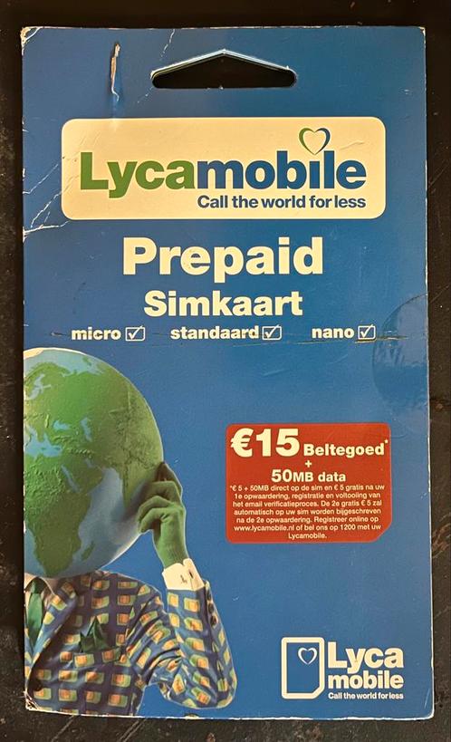 Simkaart Prepaid - Lyca Mobile