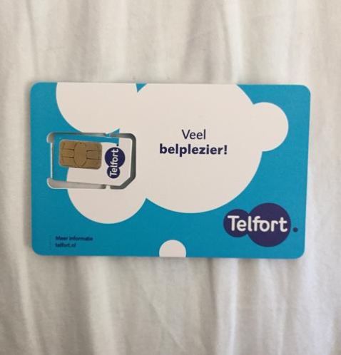 Simkaart Telfort met 50 prepaid beltegoed  5 gratis 