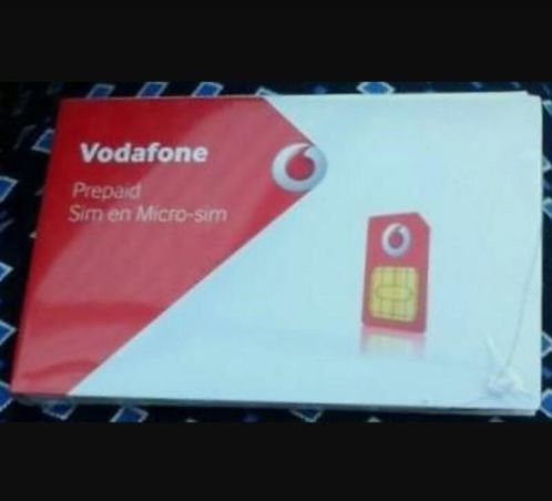 Simkaarten met beltegoed Vodafone