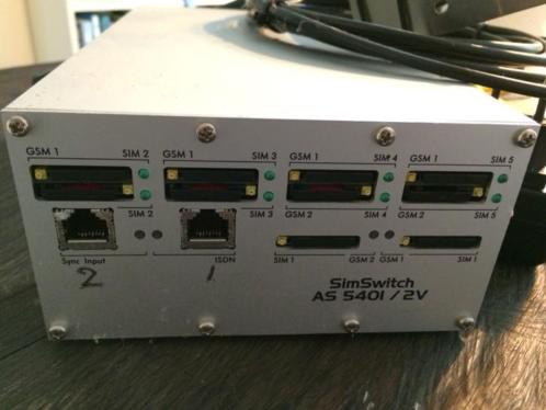 Simswitch gsmisdn gateway 5 kanalen 2 sim039s per kanaal