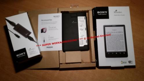 Sintaanbieding Sony PRS-T3 E-reader wifi, LED-cover NIEUW