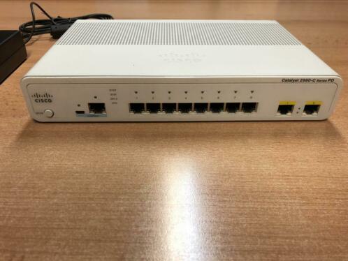Sisco PoE switch 2960CPD-8PTL incl Adapter