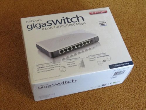 Sitecom 8-poorts Gigabit switch