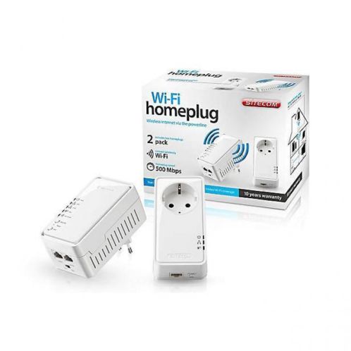 Sitecom LN-555 Wi-Fi homeplug dual pack voor maar 69,95