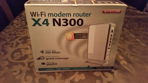 Sitecom WiFi Router X4 N300 voor Windows Apple en Android