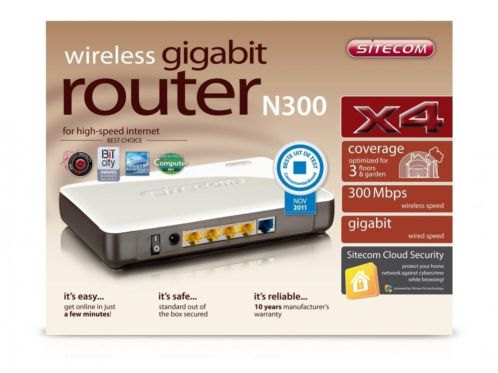 sitecom X4 wirless gigabit router n300 WLR-4000 x4 (foto039s).