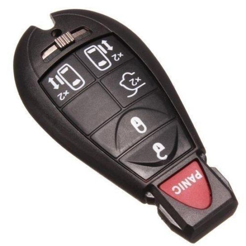 Six Buttons Remote Key Shell Case for Chrysler Dodge Blac...
