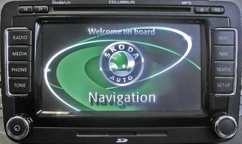 Skoda Columbus RNS 510 navigatie yeti superb octavia systeem