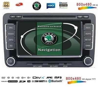 Skoda Fabia Octavia Roomster Superb RNS radio navigatie DVD 