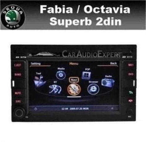 Skoda Fabia Octavia Superb 2din radio navigatie bluetooth 3G