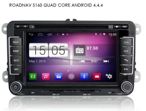 SKODA radio navigatie 7 inch DVD S160 Wifi ANDROID 4.4.4 USB