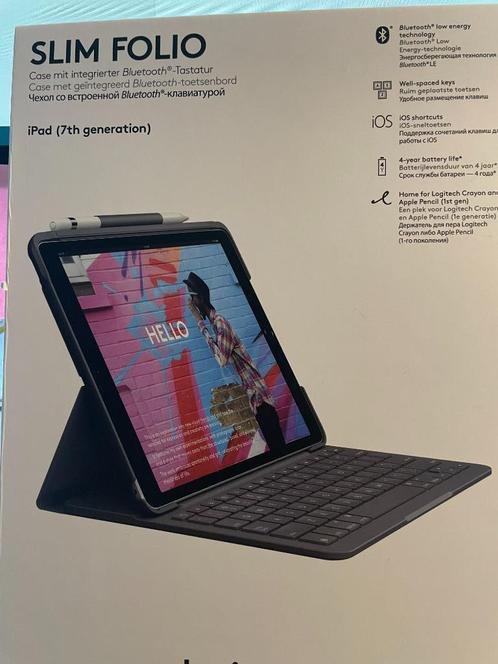 Slim folio hoes met toetsenbord iPad 7e generatie