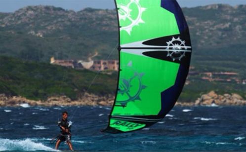 Slingshot rally kite set 6,8 en 10 meter, 2 bars twintip 