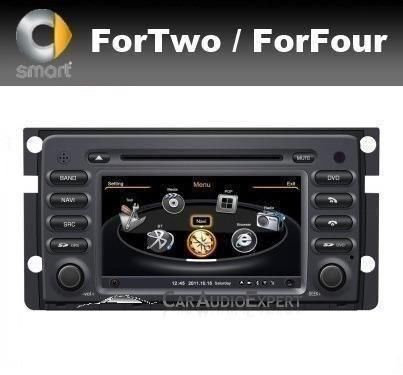 Smart Fortwo Forfour navigatie radio DVD USB Bluetooth GPS