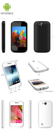 smartphone 3,5 inch touch-screen kleur wit android