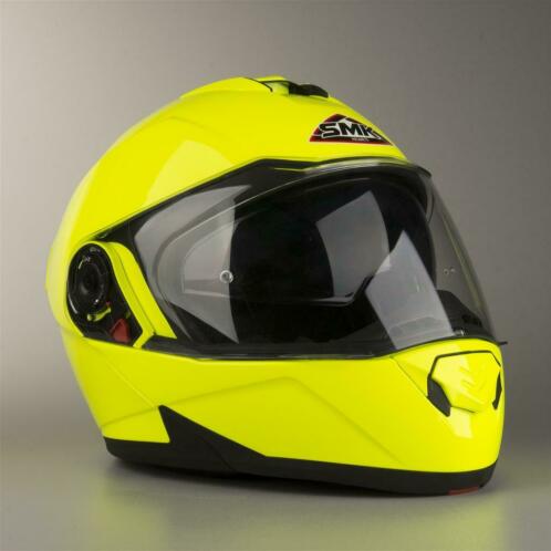 SMK Glide Helmet - Flourescent Yellow (Systeemhelmen)