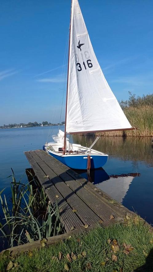 Snelle Stern zeilboot, incl trailer, met nieuwe zeilen