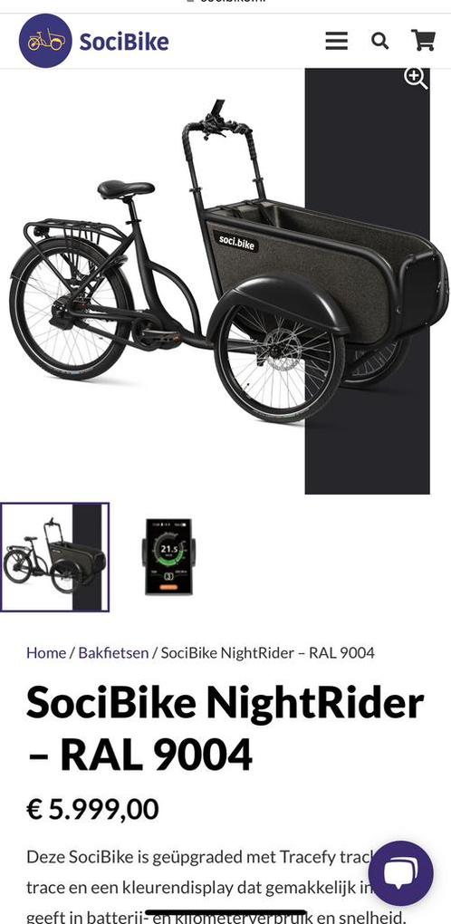 Soci bike NightRider bakfiets