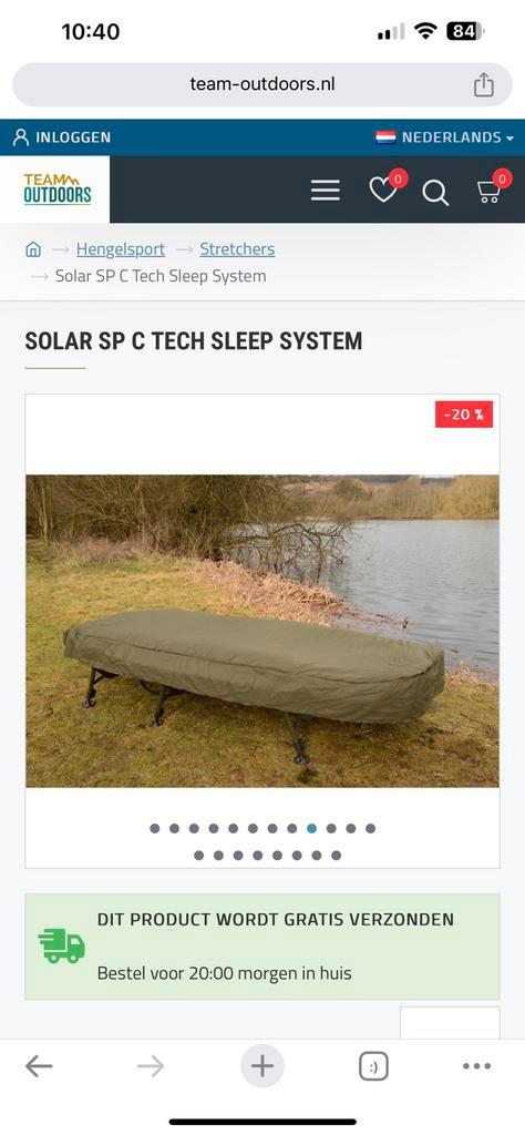 Solar Tackle SP C-Tech Sleep System amp trakker cover