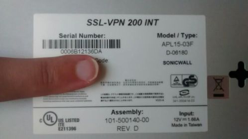 Sonicwall ssl-vpn 200