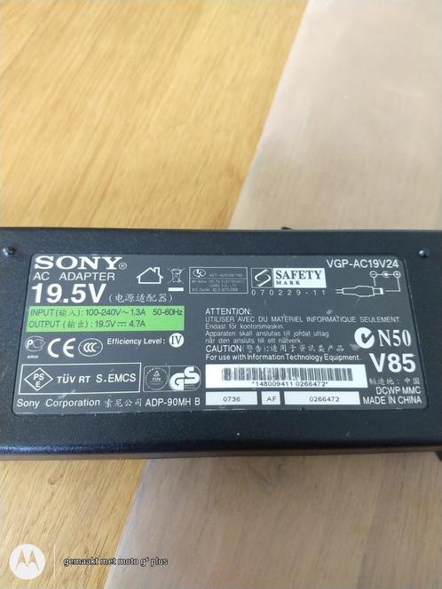 Sony adapter horende bij laptop