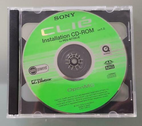 Sony Cli Installation CD-Rom voor PEG-N770CE