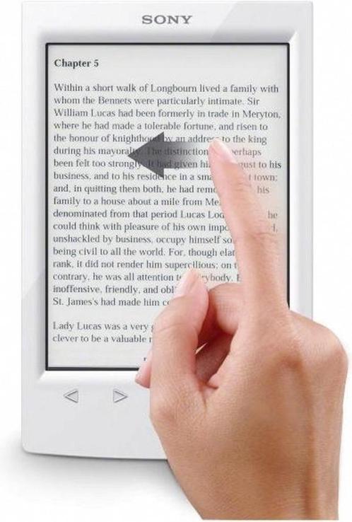 Sony e-reader met leeslampje en hoesjestylus