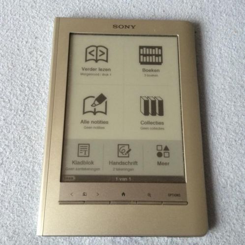 Sony e-reader met touchscreen