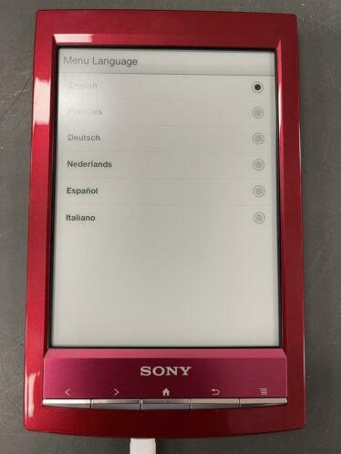 Sony E-reader PRS-T1 rood