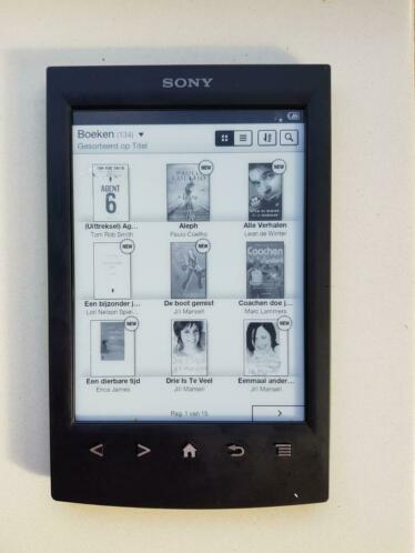 Sony E-reader PSR T2 met 134 boeken, cover en hoesje