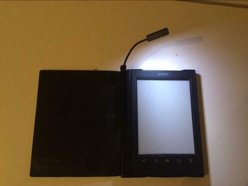 Sony e-reader zwart met hoesje met verlichting prst2