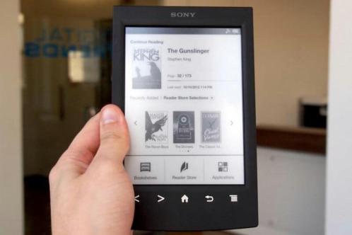 Sony ereader met leeslampje en hoes