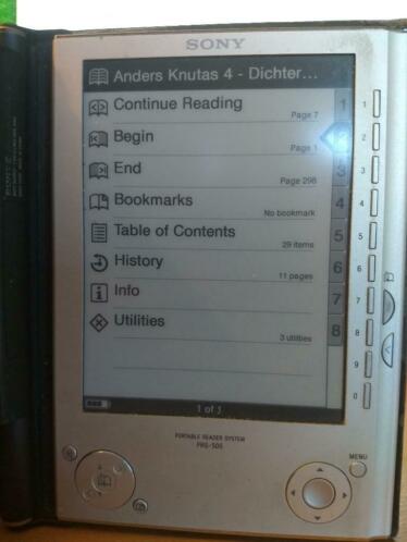 Sony Ereader PRS-505