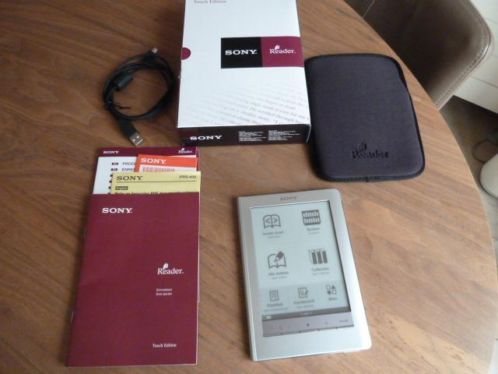 Sony ereader prs 600 touch met originele hoes en doos zilver