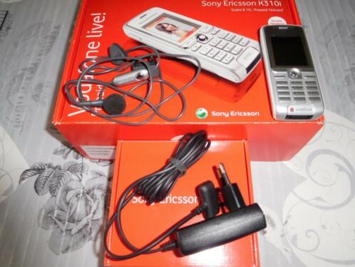 Sony Ericsson K310i Vodafone Prepaid Mobiel Met Headset.